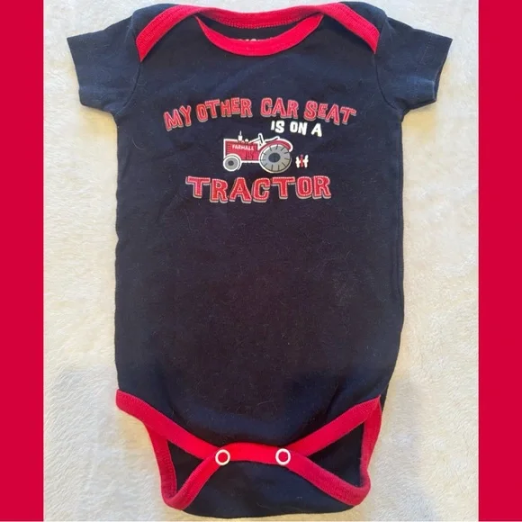 Carters & IH Farm & Construction Baby Boy size 6 Month Clothes Red & Yellow - Picture 7 of 10